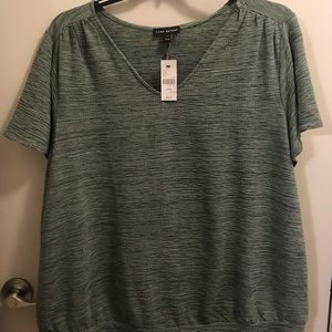 Lane Bryant Green Plus Size 22/24 Top New With Tags